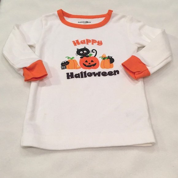 BABIES R US Happy Halloween Two-Piece Unisex Pajama Set Size 12-Months NWOT - Picture 5 of 11